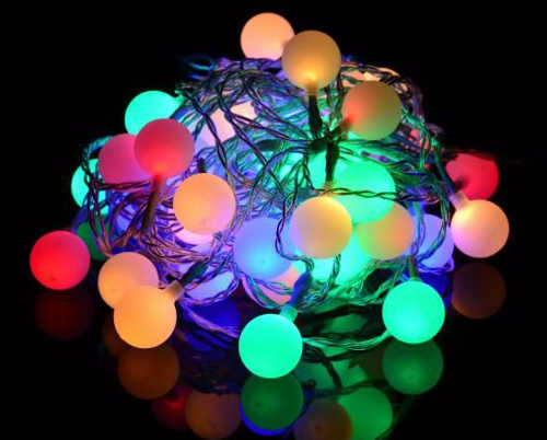 Barevný LED řetěz na párty i vánoce