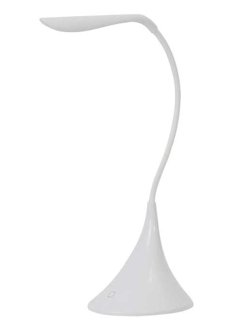 bílá stolní led lampa