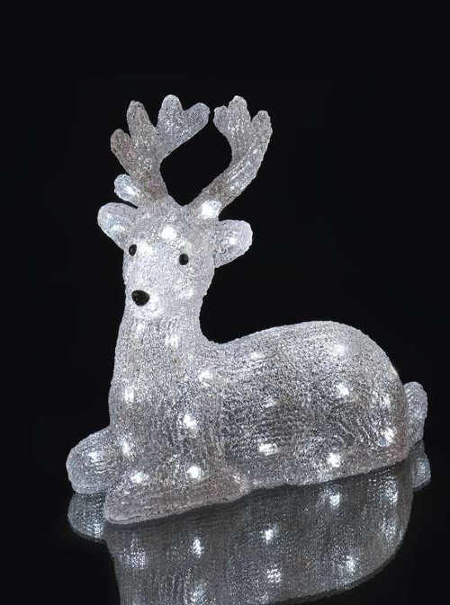 led vánoční svítící dekorace jelen