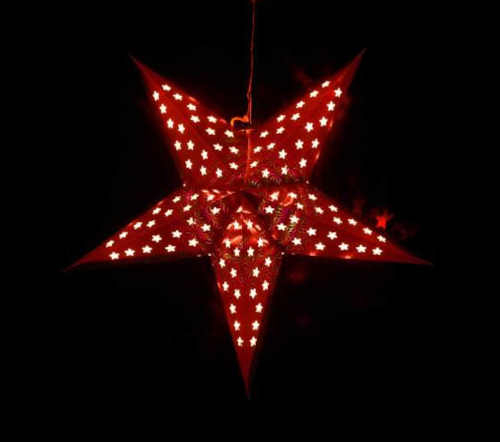 krásná vánoční svítící hvězda