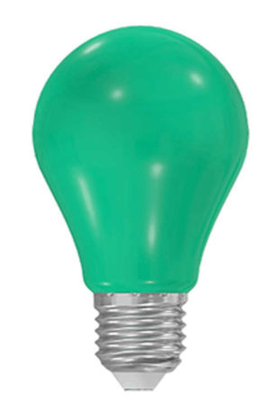Zelená úsporná LED žárovka 1W pro slavnostní výzdobu
