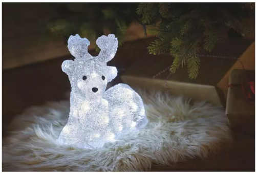 vánoční led dekorace - jelínek